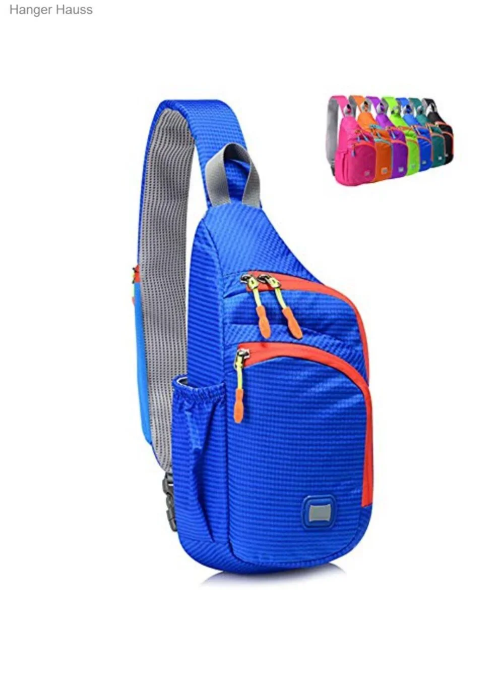 Unisex Sling Backpack Water Resistant Nylon Chest Crossbody Daypack